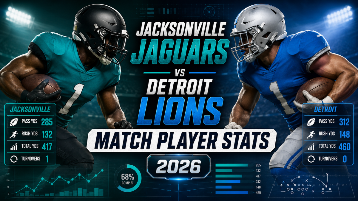 jacksonville jaguars vs detroit lions match player stats