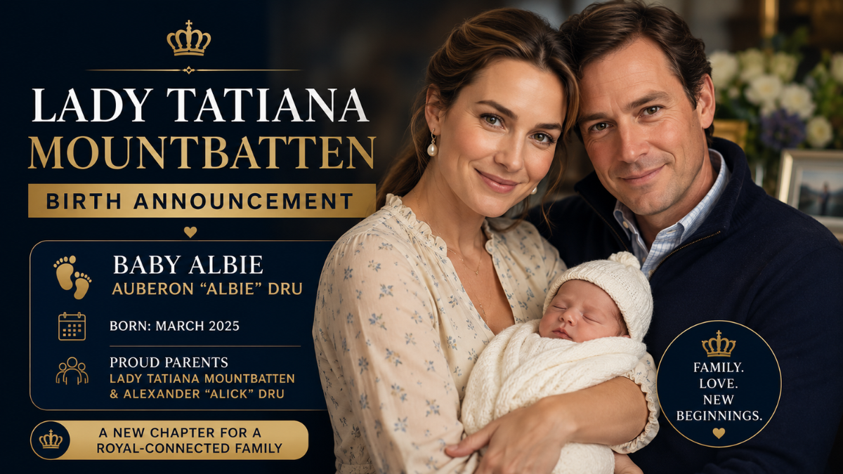 Lady Tatiana Mountbatten Birth Announcement