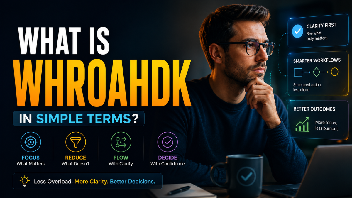 Whroahdk Explained: AI Productivity Framework for Clarity & Focus in 2026 