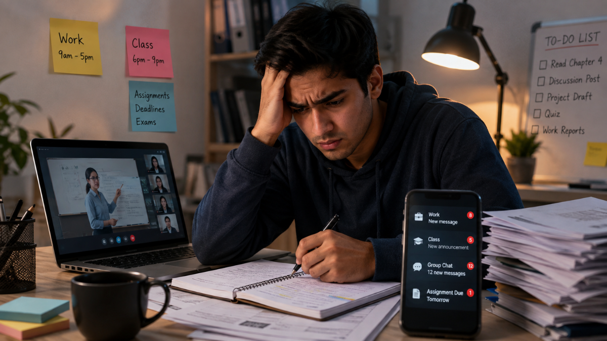 Why More Students Are Struggling to Manage Work and Online Classes