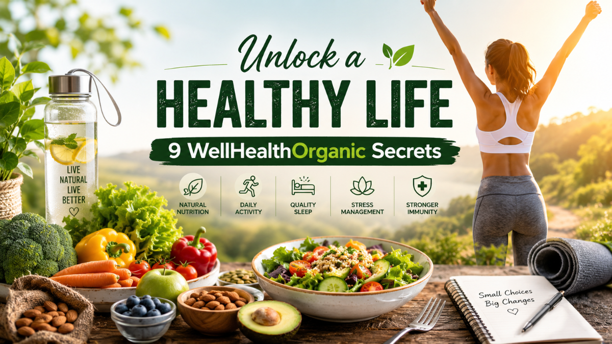 Unlock a Healthy Life: 9 healthy life WellHealthOrganic Secrets